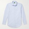 Spread-Collar Checked Cotton-Poplin Shirt Spread-Collar Checked Cotton-Poplin Shirt
