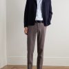Spread-Collar Checked Cotton-Poplin Shirt - OU Spread-Collar Checked Cotton-Poplin Shirt - OU