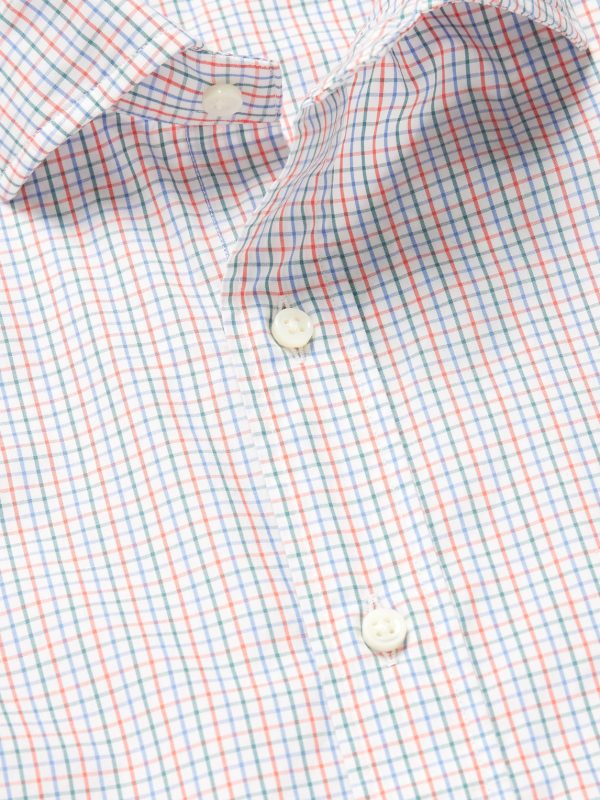 Checked Cotton-Poplin Shirt - CU Checked Cotton-Poplin Shirt - CU