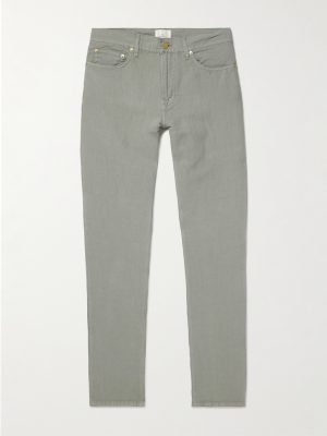 Straight-Leg Hemp and Cotton-Blend Canvas Trousers Straight-Leg Hemp and Cotton-Blend Canvas Trousers