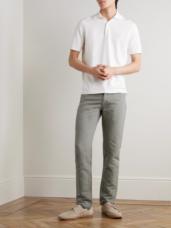 Straight-Leg Hemp and Cotton-Blend Canvas Trousers - OU Straight-Leg Hemp and Cotton-Blend Canvas Trousers - OU