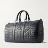 Intrecciato Leather Weekend Bag - BK Intrecciato Leather Weekend Bag - BK
