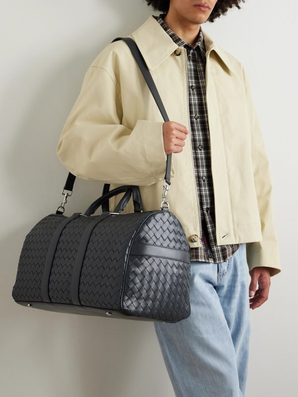 Intrecciato Leather Weekend Bag - E2 Intrecciato Leather Weekend Bag - E2
