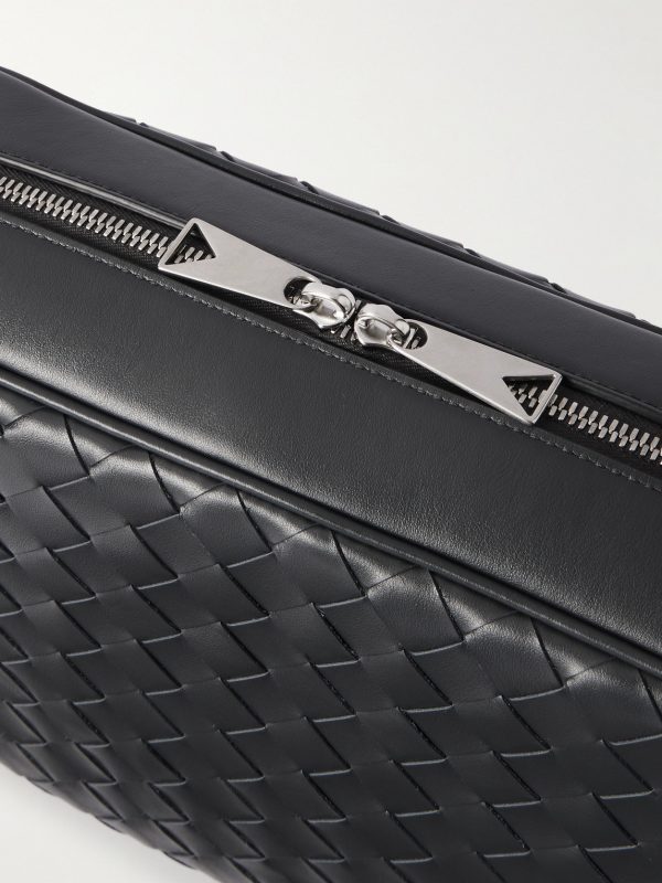 Intrecciato Leather Messenger Bag - CU Intrecciato Leather Messenger Bag - CU
