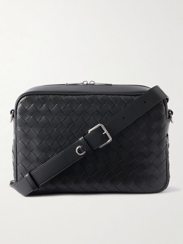 Intrecciato Leather Messenger Bag Intrecciato Leather Messenger Bag
