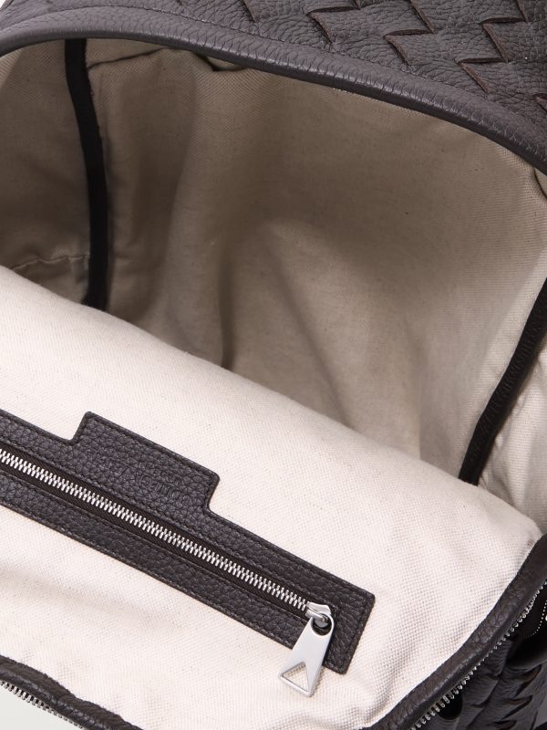 Intrecciato Full-Grain Leather Backpack - E1 Intrecciato Full-Grain Leather Backpack - E1