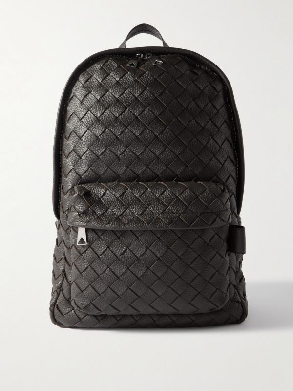 Intrecciato Full-Grain Leather Backpack Intrecciato Full-Grain Leather Backpack
