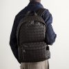 Intrecciato Full-Grain Leather Backpack - OU Intrecciato Full-Grain Leather Backpack - OU