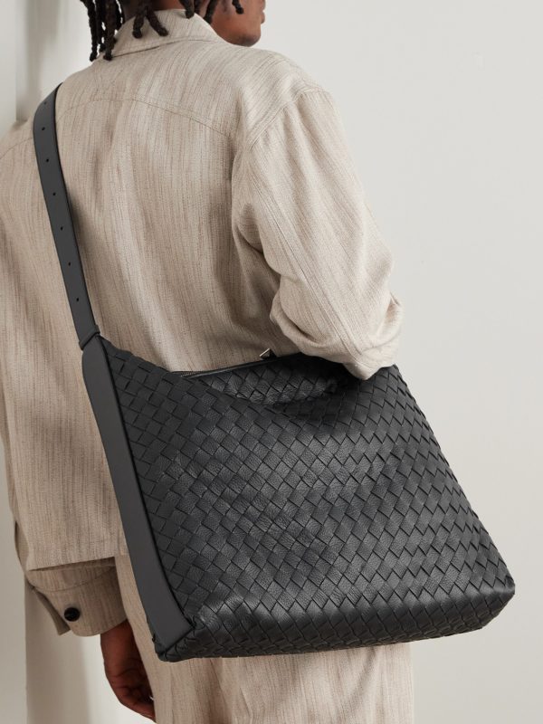 Intrecciato Textured-Leather Tote Bag - OU