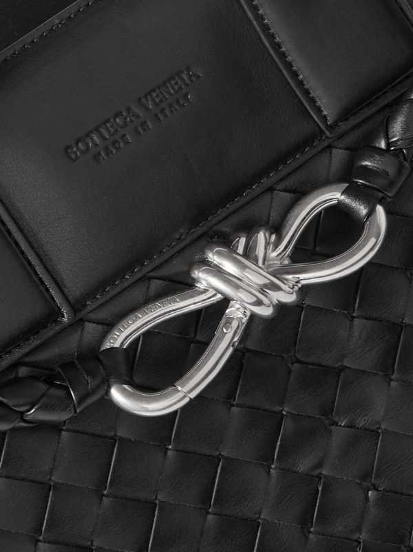 Andiamo Large Intrecciato Leather Messenger Bag - CU Andiamo Large Intrecciato Leather Messenger Bag - CU