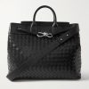 Andiamo Large Intrecciato Leather Messenger Bag Andiamo Large Intrecciato Leather Messenger Bag