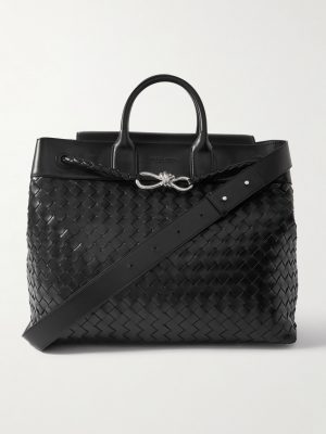 Andiamo Large Intrecciato Leather Messenger Bag Andiamo Large Intrecciato Leather Messenger Bag