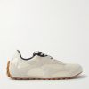 Orbit Leather and Shell-Trimmed Suede Sneakers Orbit Leather and Shell-Trimmed Suede Sneakers