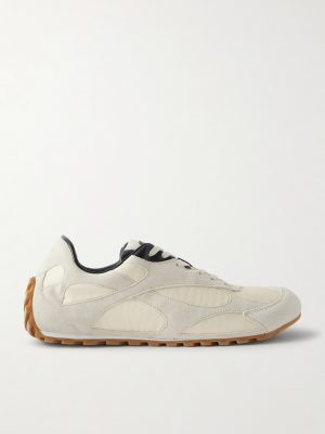 Orbit Leather and Shell-Trimmed Suede Sneakers Orbit Leather and Shell-Trimmed Suede Sneakers