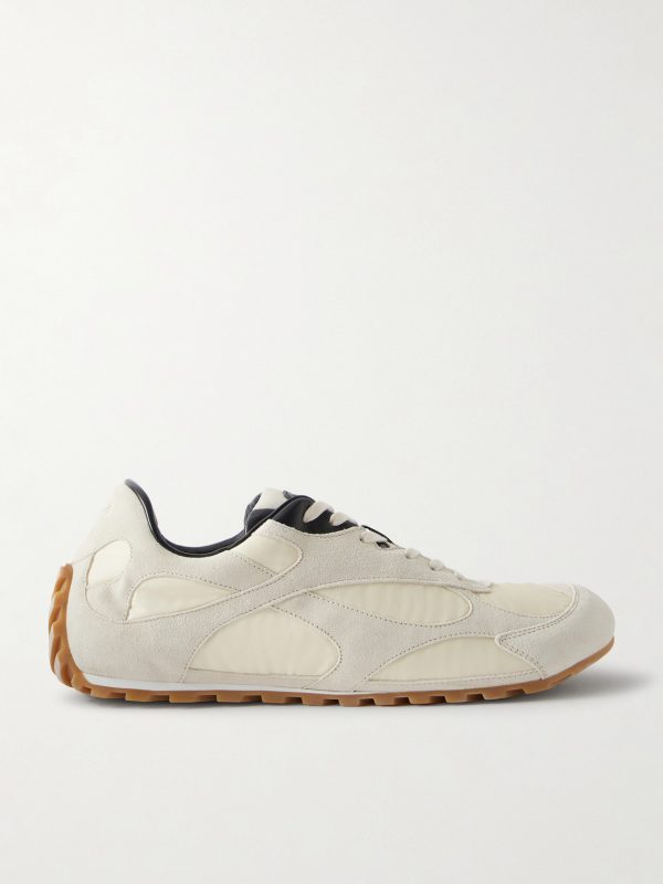 Orbit Leather and Shell-Trimmed Suede Sneakers Orbit Leather and Shell-Trimmed Suede Sneakers