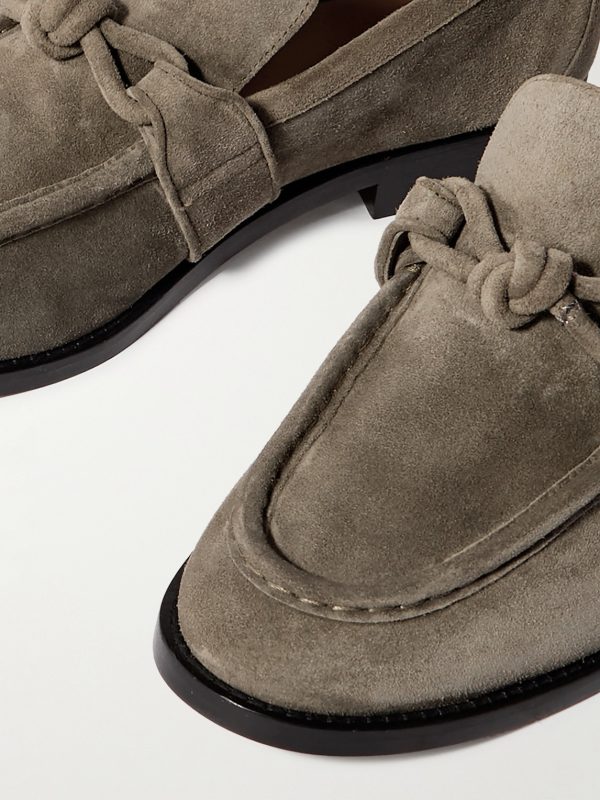Astaire Knotted Suede Loafers - CU Astaire Knotted Suede Loafers - CU