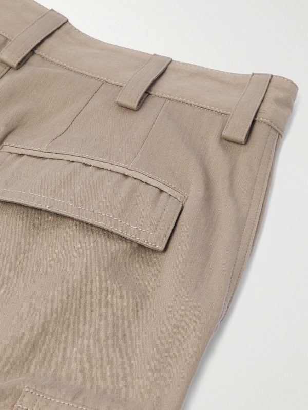Wide-Leg Cotton-Twill Cargo Trousers - CU