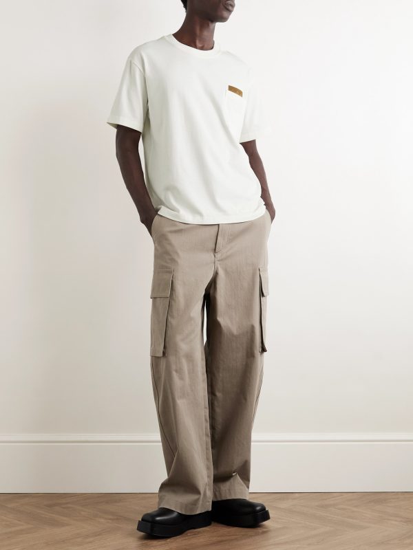Wide-Leg Cotton-Twill Cargo Trousers - OU