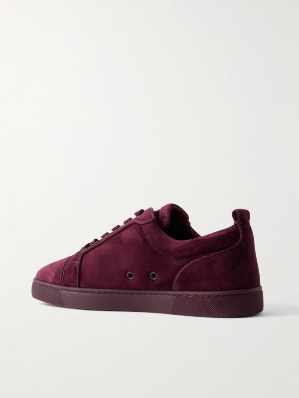 Louis Junior Grosgrain-Trimmed Suede Sneakers - BK Louis Junior Grosgrain-Trimmed Suede Sneakers - BK