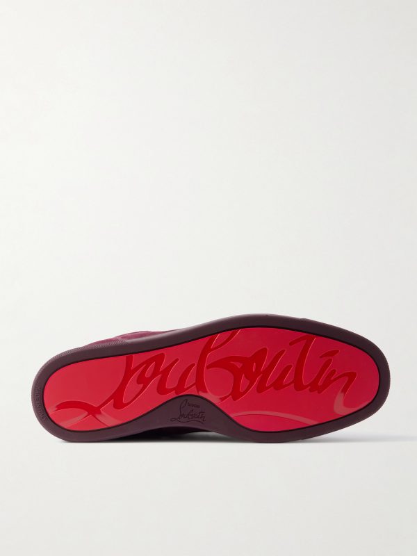 Louis Junior Grosgrain-Trimmed Suede Sneakers - E1 Louis Junior Grosgrain-Trimmed Suede Sneakers - E1