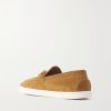 Embellished Suede Boat Shoes - BK
