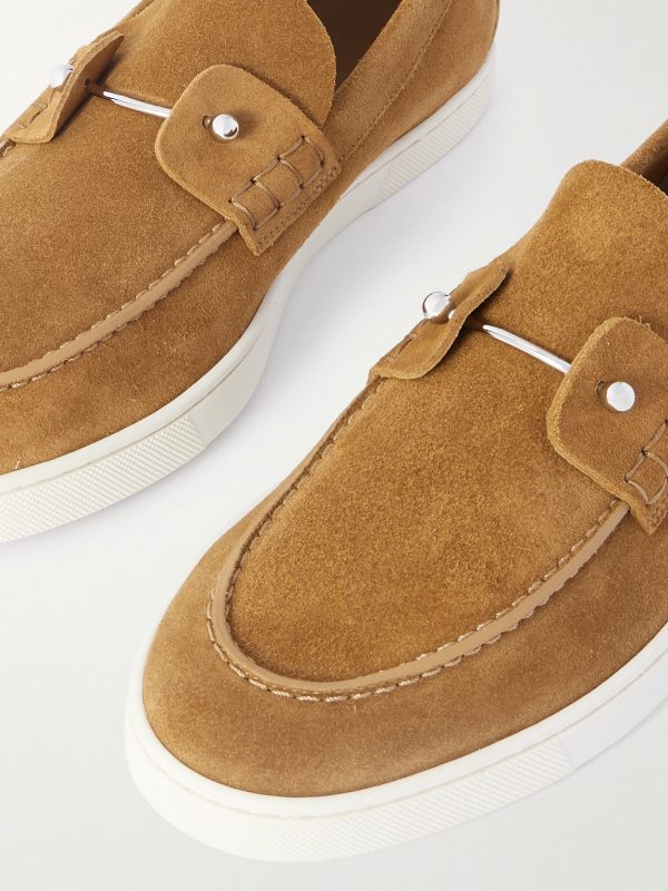 Embellished Suede Boat Shoes - CU