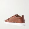 Rantulow Orlato Grosgrain-Trimmed Full-Grain Leather Sneakers - BK