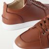 Rantulow Orlato Grosgrain-Trimmed Full-Grain Leather Sneakers - CU