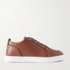 Rantulow Orlato Grosgrain-Trimmed Full-Grain Leather Sneakers
