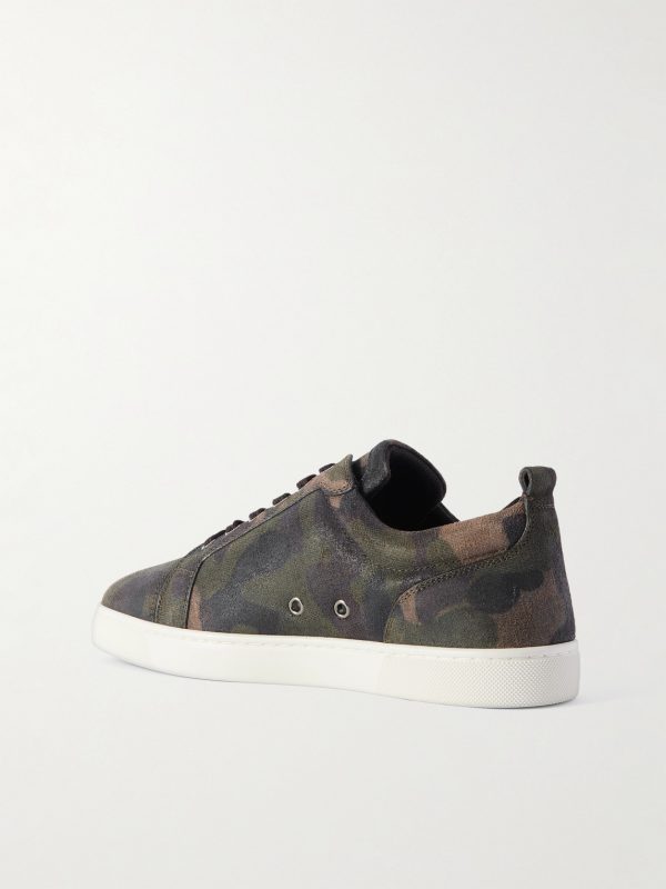 Louis Junior Camouflage-Print Nubuck Sneakers - BK