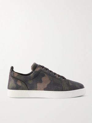 Louis Junior Camouflage-Print Nubuck Sneakers Louis Junior Camouflage-Print Nubuck Sneakers