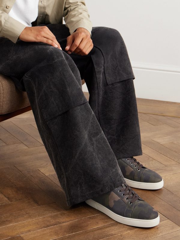 Louis Junior Camouflage-Print Nubuck Sneakers - OU