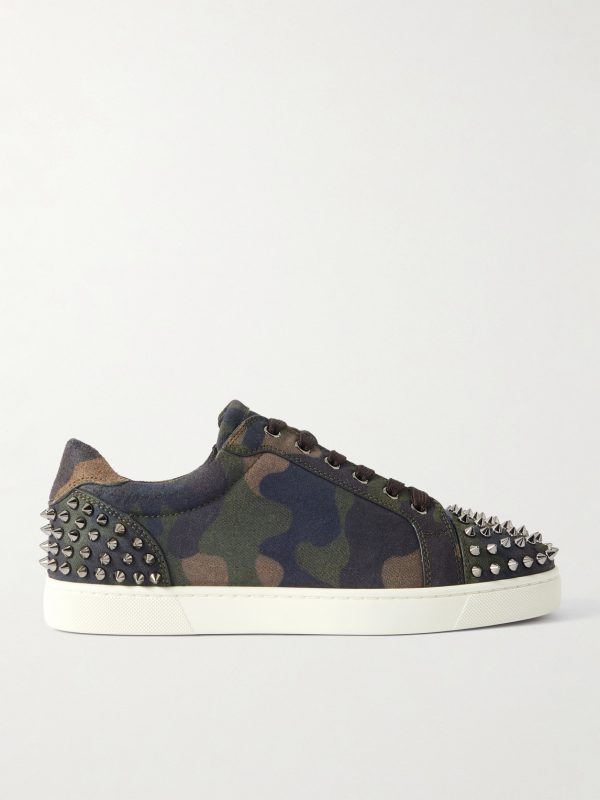 Seavaste 2 Studded Camouflage-Print Canvas Sneakers Seavaste 2 Studded Camouflage-Print Canvas Sneakers