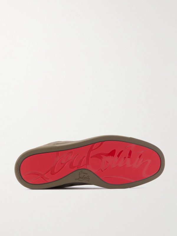 Louis Junior Grosgrain-Trimmed Suede Sneakers - E1