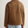 Wiri Leather-Trimmed Cotton-Corduroy Jacket - BK Wiri Leather-Trimmed Cotton-Corduroy Jacket - BK