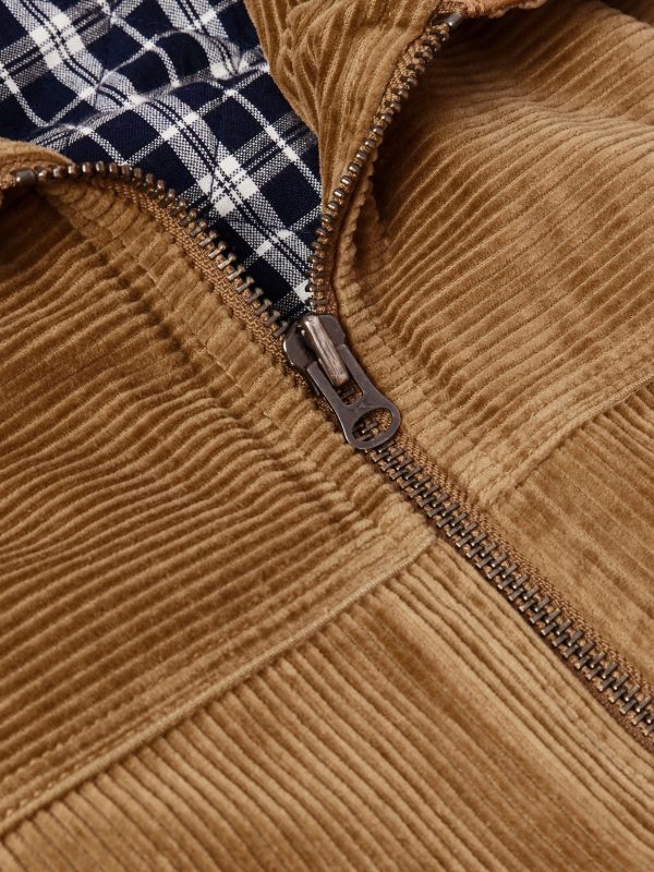Wiri Leather-Trimmed Cotton-Corduroy Jacket - CU Wiri Leather-Trimmed Cotton-Corduroy Jacket - CU