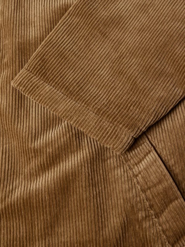 Wiri Leather-Trimmed Cotton-Corduroy Jacket - E1 Wiri Leather-Trimmed Cotton-Corduroy Jacket - E1