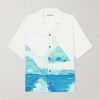 Paradise Camp-Collar Printed Lyocell Shirt Paradise Camp-Collar Printed Lyocell Shirt