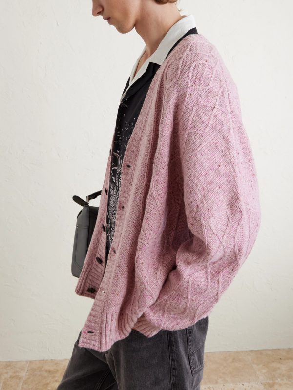 Keanu Cable-Knit Merino Wool-Blend Cardigan - CU