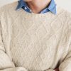 Keanu Cable-Knit Merino Wool-Blend Sweater - CU