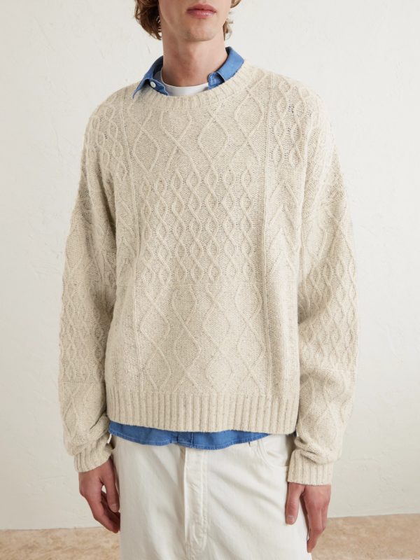 Keanu Cable-Knit Merino Wool-Blend Sweater - FR