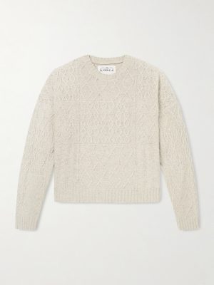 Keanu Cable-Knit Merino Wool-Blend Sweater Keanu Cable-Knit Merino Wool-Blend Sweater