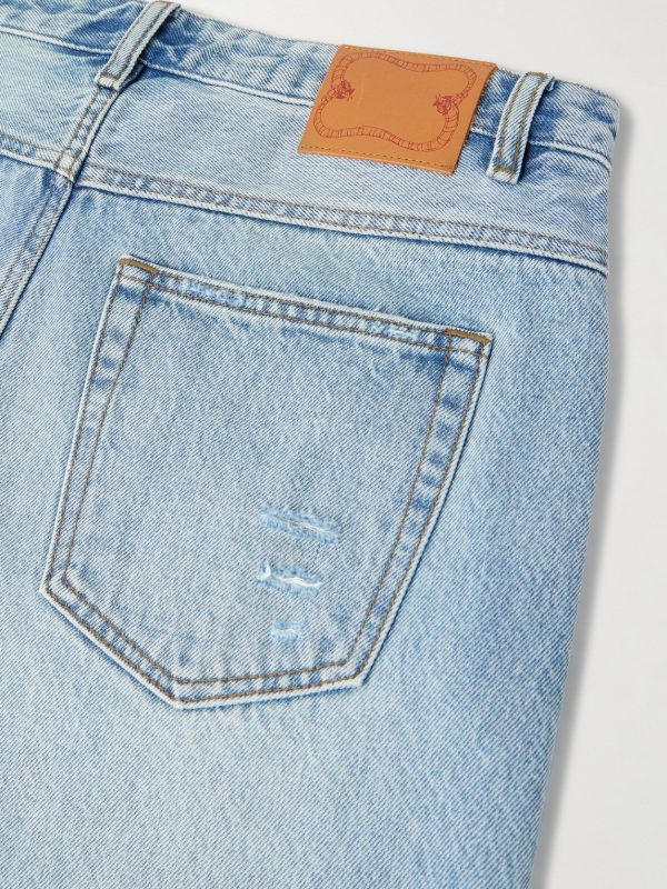 Rangi Straight-Leg Distressed Jeans - CU Rangi Straight-Leg Distressed Jeans - CU