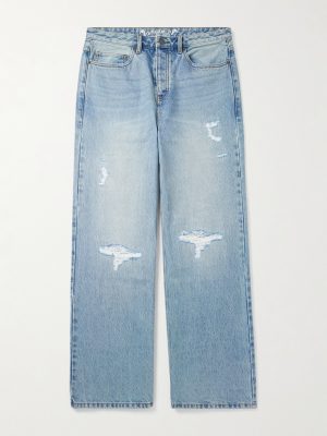 Rangi Straight-Leg Distressed Jeans