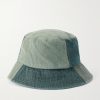 Patchwork Denim Bucket Hat - BK Patchwork Denim Bucket Hat - BK