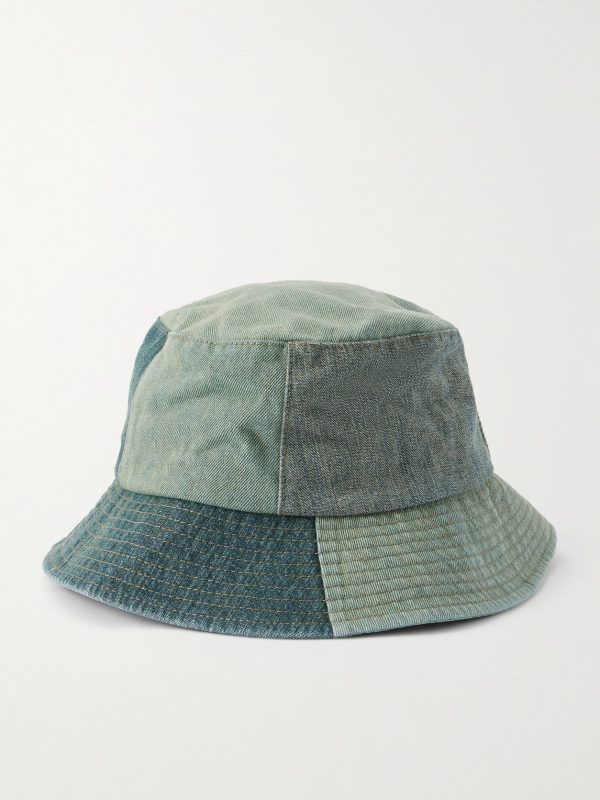 Patchwork Denim Bucket Hat Patchwork Denim Bucket Hat