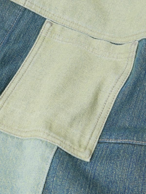 Patchwork Denim Shirt - E1 Patchwork Denim Shirt - E1