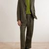 Morris Pleated Straight-Leg Houndstooth Wool Trousers - OU Morris Pleated Straight-Leg Houndstooth Wool Trousers - OU