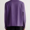 Astor Trillium Camp-Collar Embroidered Wool Shirt - BK Astor Trillium Camp-Collar Embroidered Wool Shirt - BK