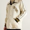 Reversible Logo-Appliquéd Wool and Satin Jacket - E1 Reversible Logo-Appliquéd Wool and Satin Jacket - E1